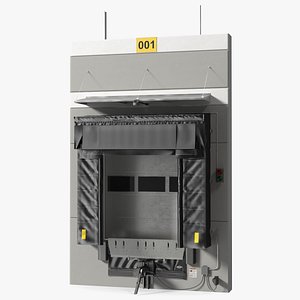 Loading Dock Bay with Roll-Up Door model