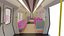 3D model london trains metro