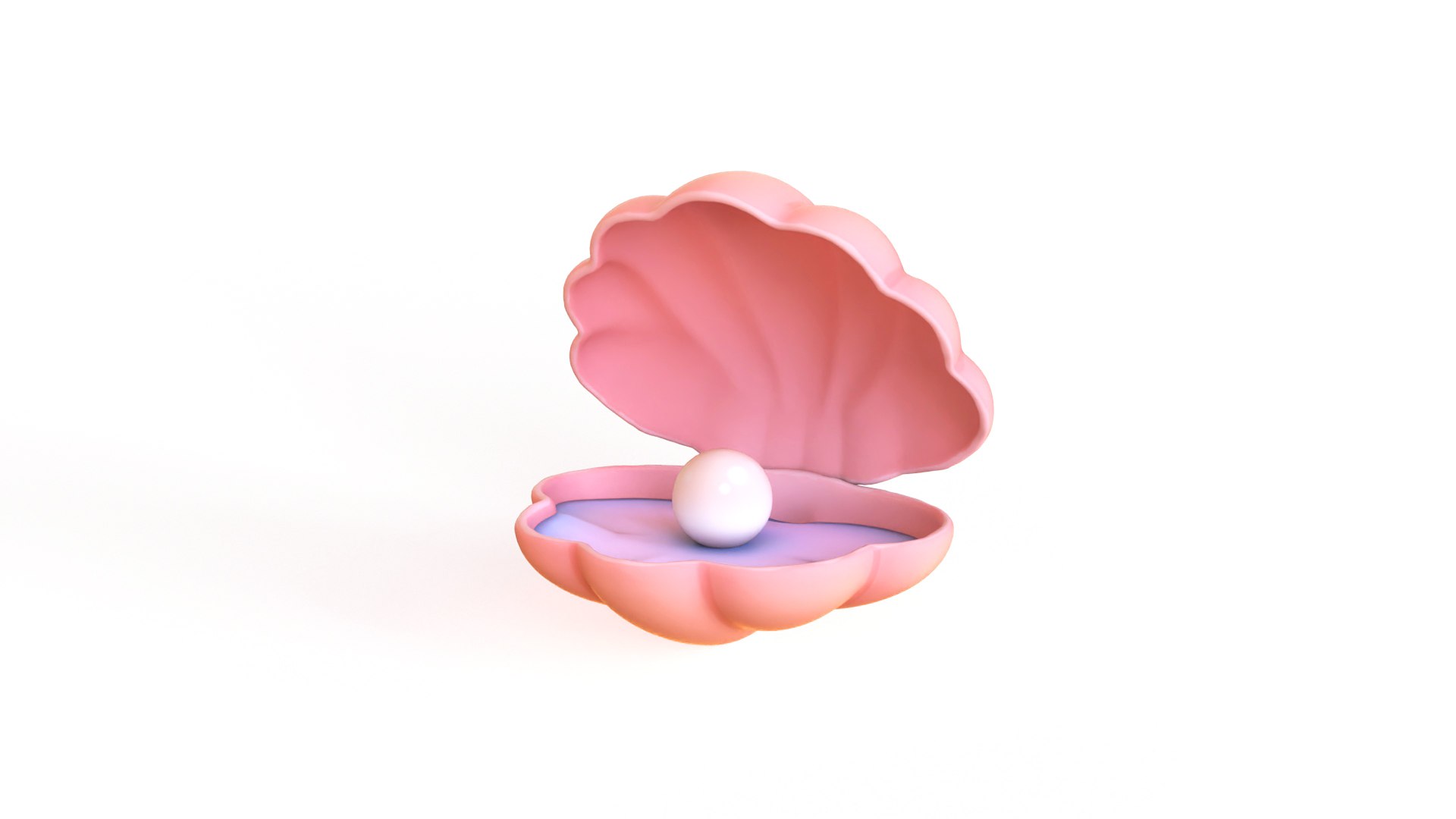 Open Clam Sea Shell 3D - TurboSquid 2331056