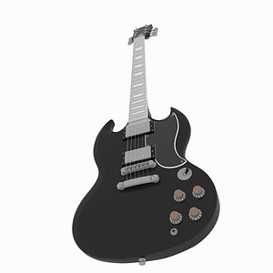 3D fender stratocaster electric guitar