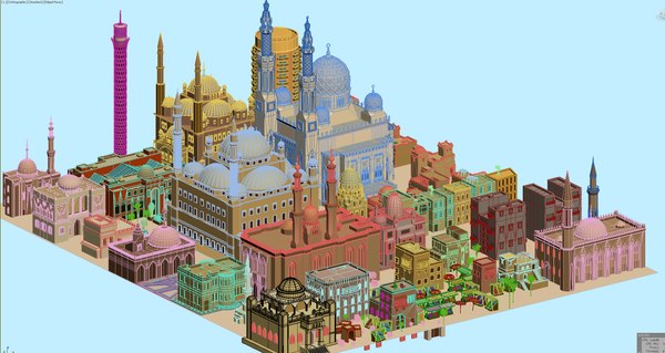 3D Mosque Cairo - TurboSquid 1519659