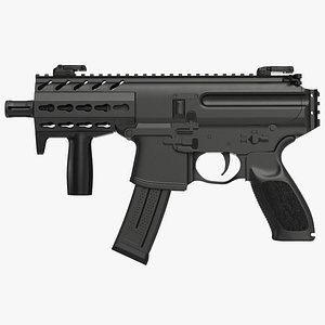 Machine Pistol Generic 3D Model