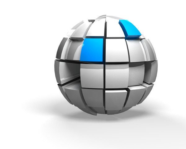 3d model sectioned sphere