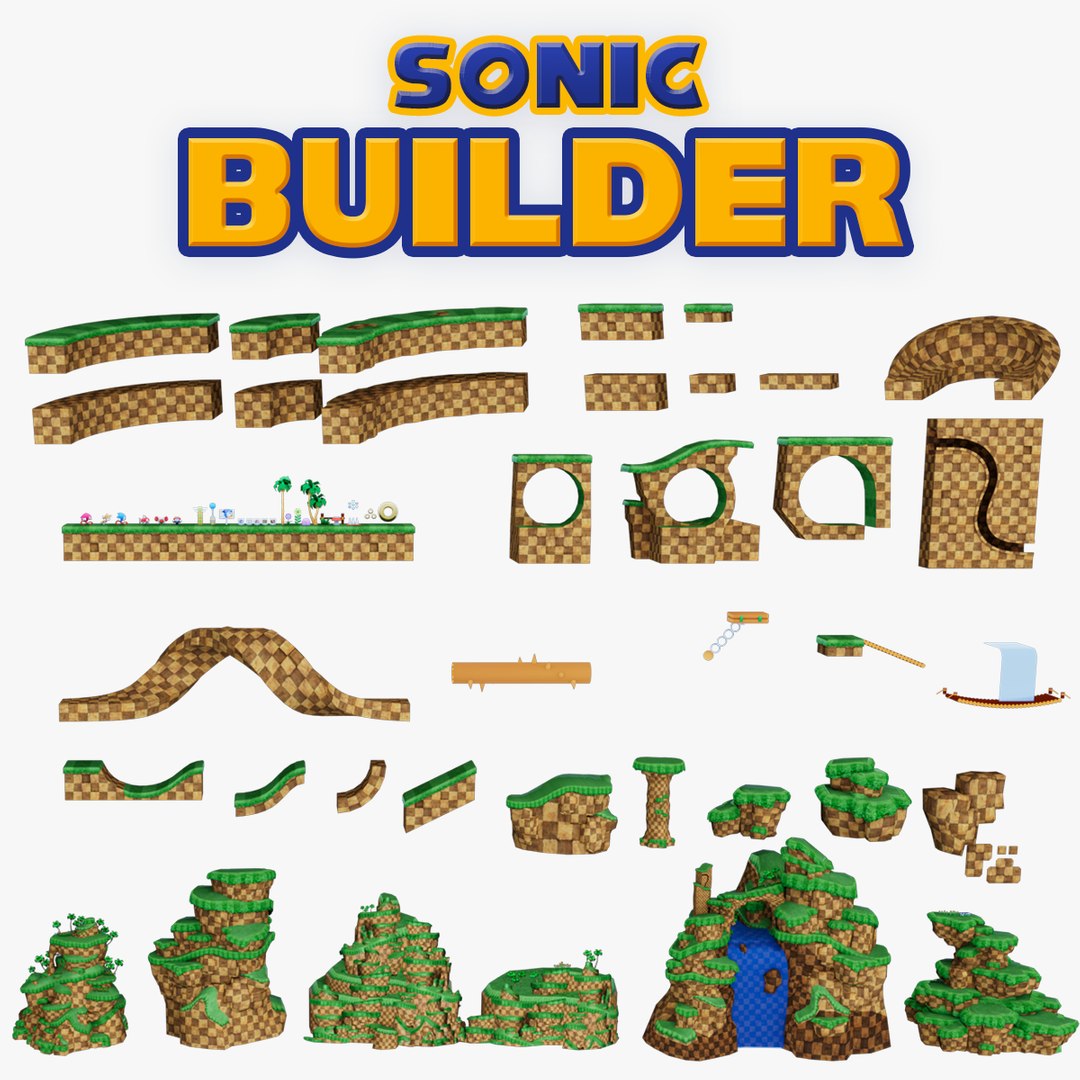 Sonic BUILDER 3D 모델 - TurboSquid 1904202