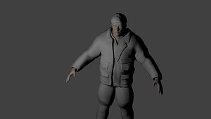 3D man muscles