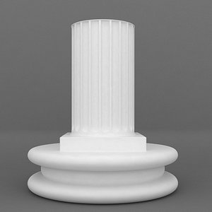 3ds max pedestal designed