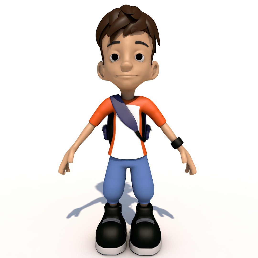 3D cartoon kid character - TurboSquid 1541789