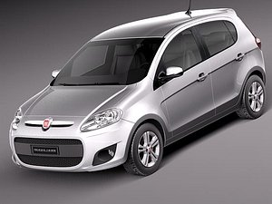 fiat palio 2012 car c4d