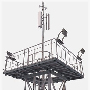 Watch Tower Guard Tower PBR for games