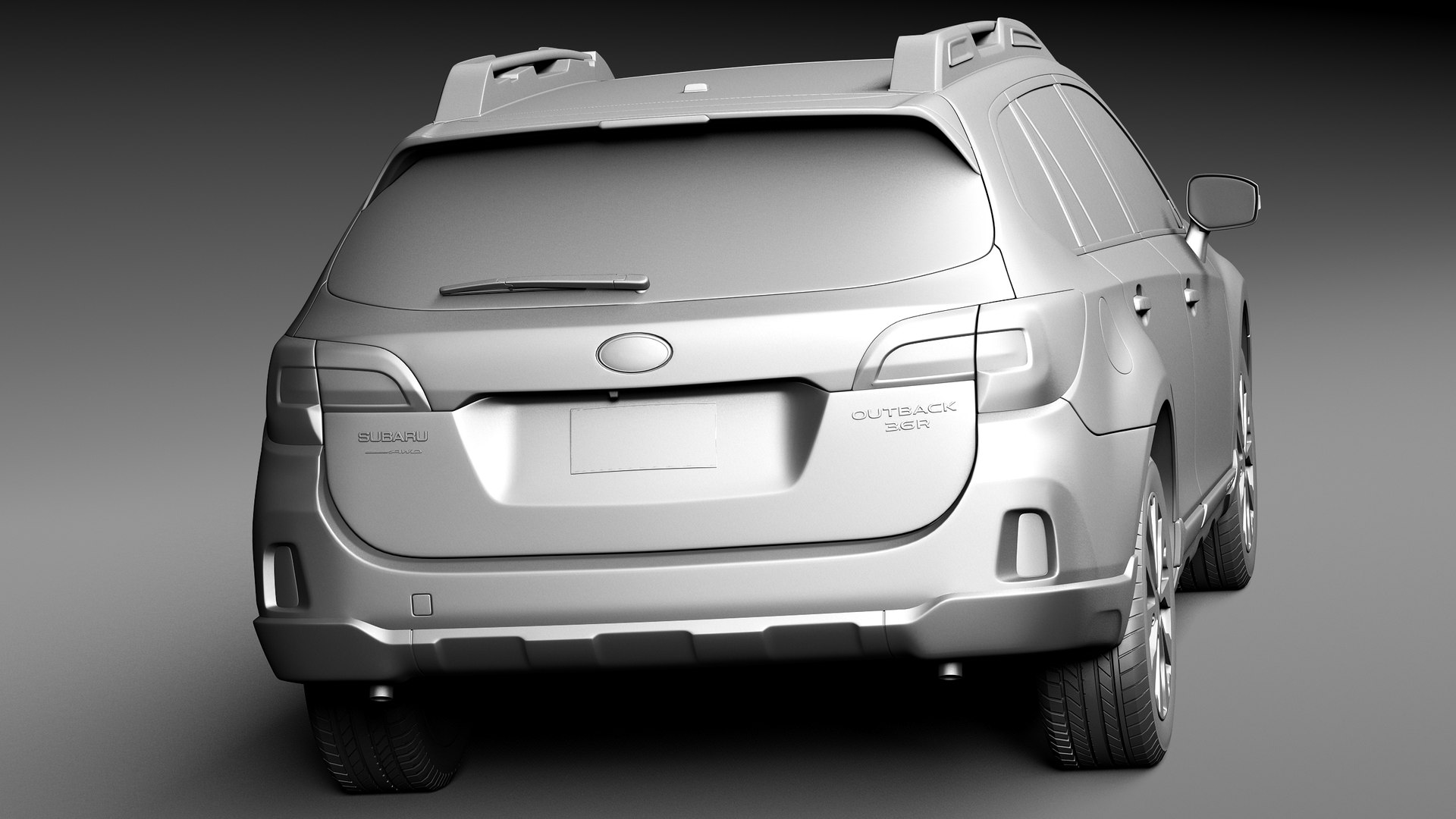 3d model 2015 subaru outback