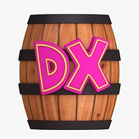 DX Barrel - Donkey Kong Assets