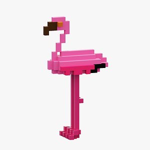 3D Voxel Flamingo
