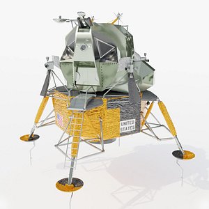 apollo lunar module lander 3d model