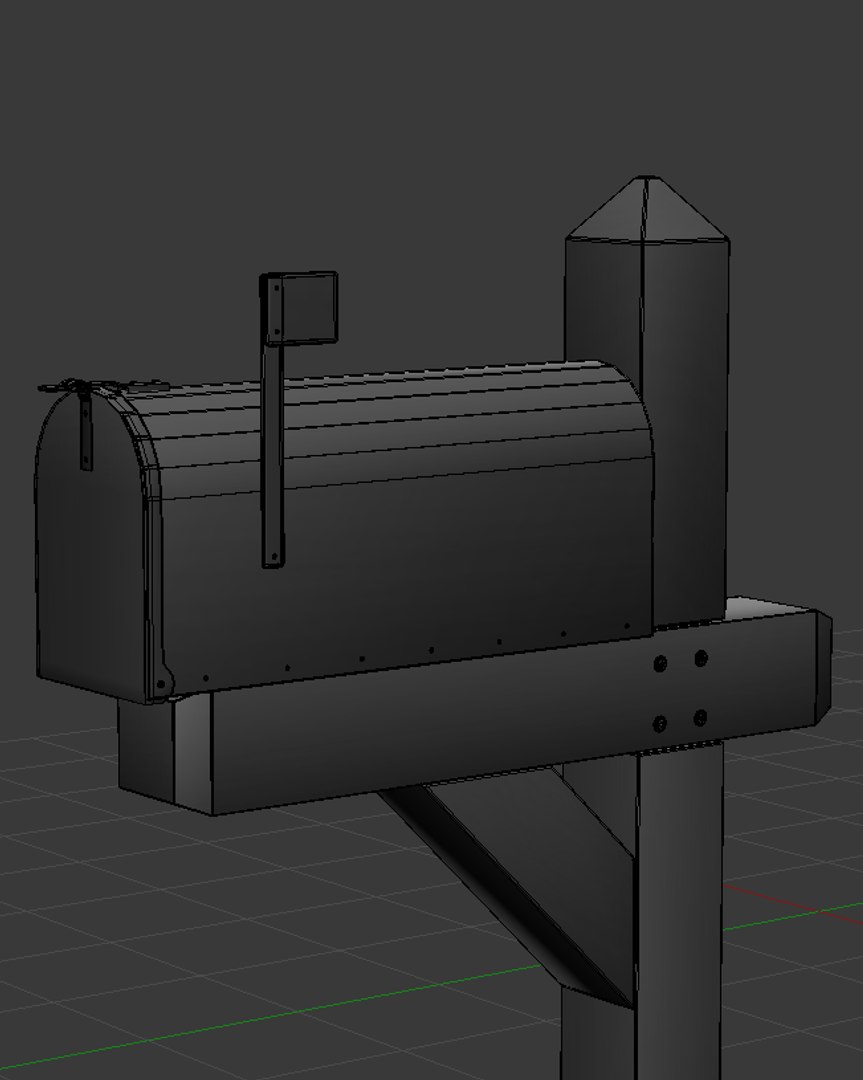 3d fbx mail box