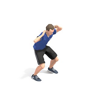 animations exercise man 3D model