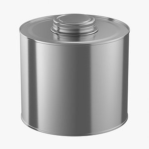 3D model Screw Top Tin Can Mockup 05