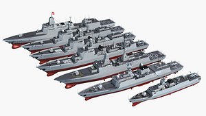 Chinese Navy Destroyer Frigate