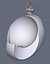 Unisex (female) urinal