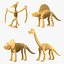 3D Dinosaur Skeleton Toys Collection 2