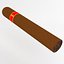 3d cuban cigar model