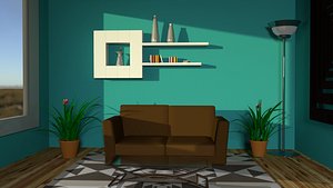 living-room table 3D model