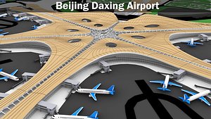 Beijing Daxing Airport 3D model