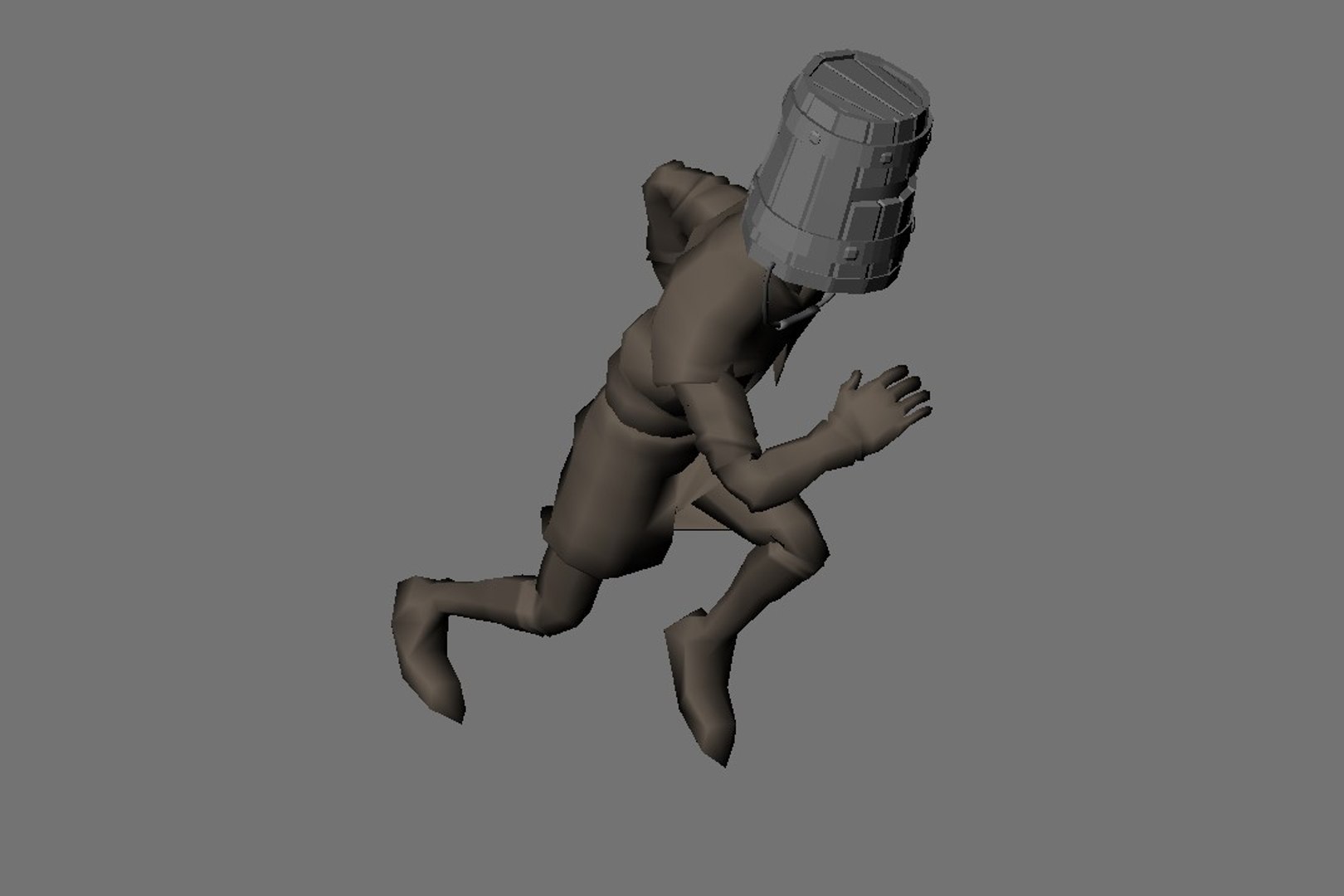 Ready Character Bucket 3d 3ds