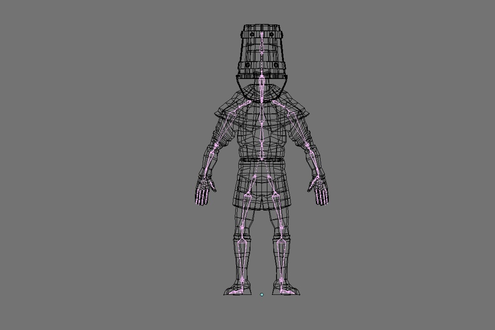 Ready Character Bucket 3d 3ds