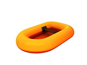 3D model rubber raft