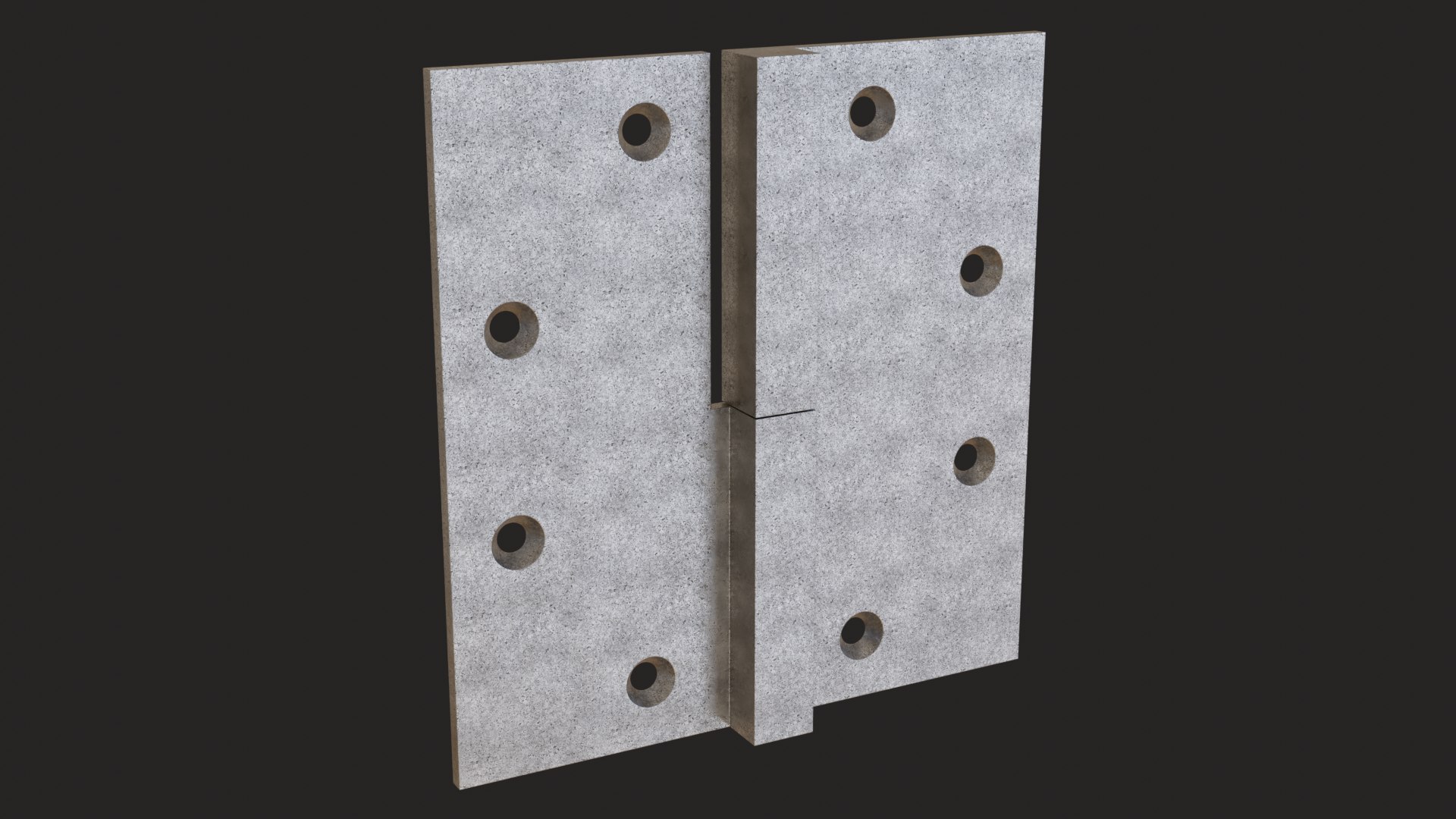 Steel liftoff hinge 1 3D model TurboSquid 1485538