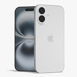 IPhone 16 White 3D