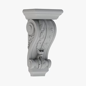 Scroll Corbel 64 - 3D Printable 3D model