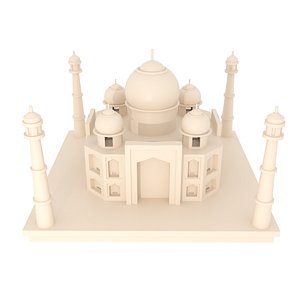 Low Poly Taj Mahal 3D model