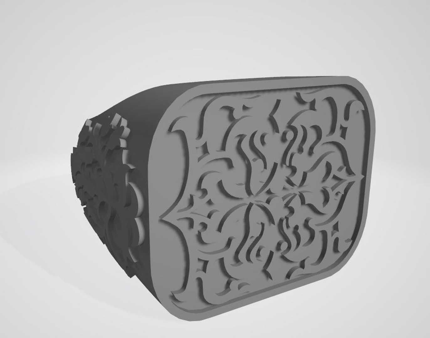 3D old square ring model - TurboSquid 1490397
