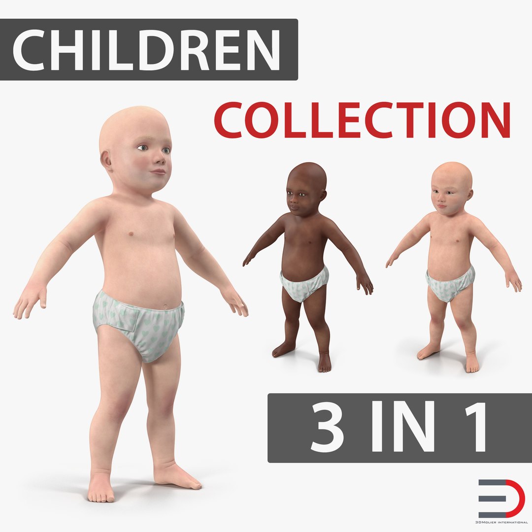 Children Collection 3D model preview