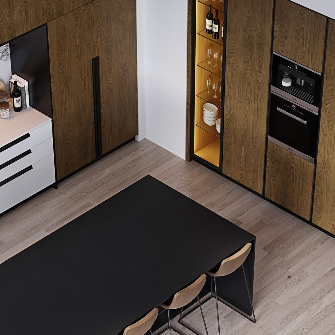 Kitchen Wine Interior 3D - TurboSquid 1673791