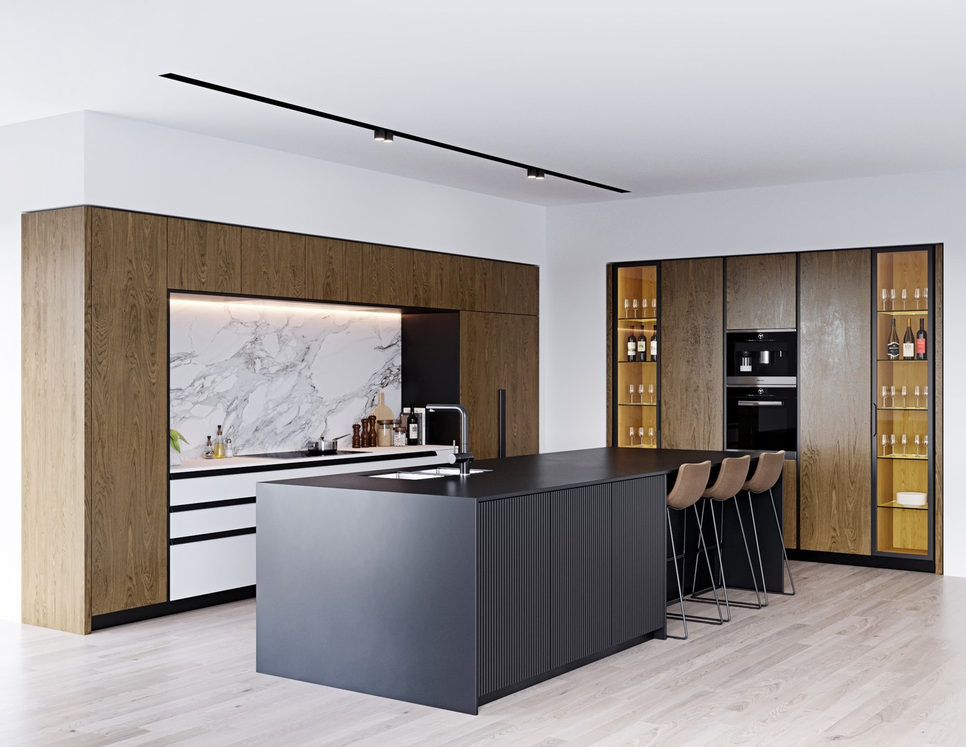 Kitchen Wine Interior 3D - TurboSquid 1673791