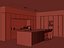 kitchen wine interior 3D