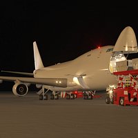 Freighter Aircraft in Loading Operation