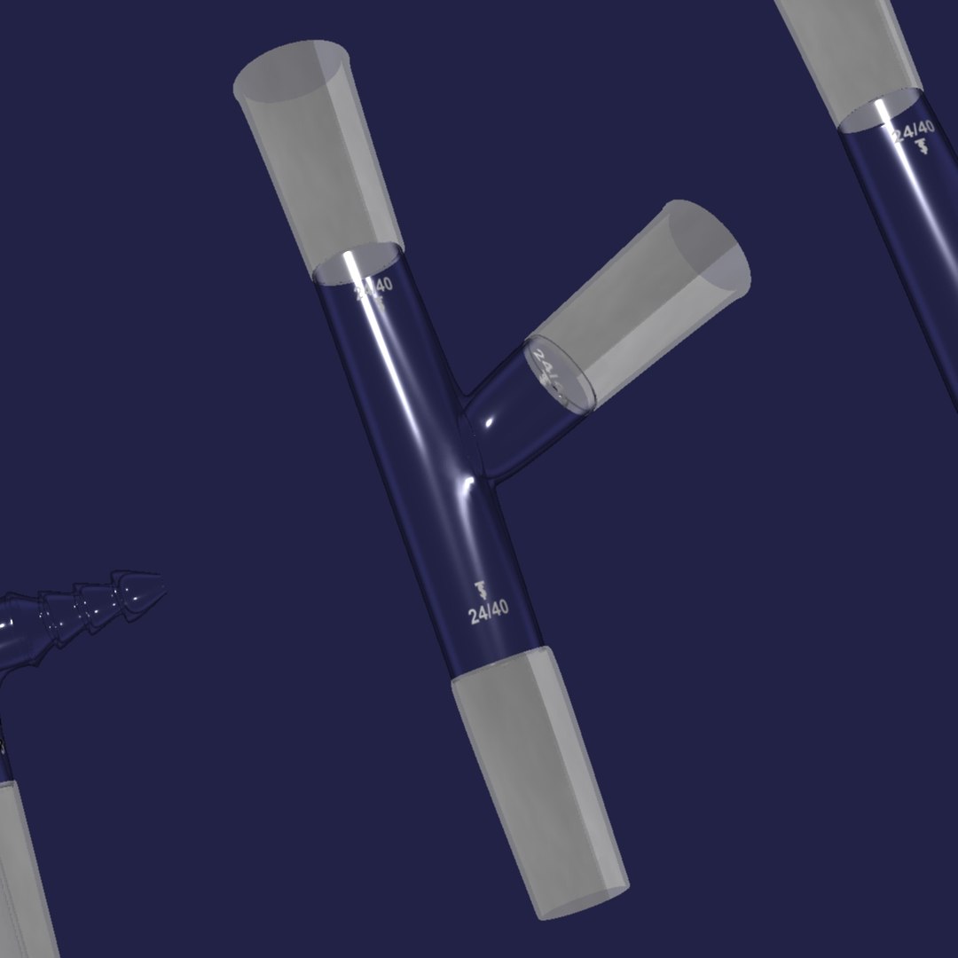 Adapters Chemical Glassware 3d Obj