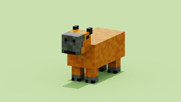 Minecraft Capybara 3D 모델 - TurboSquid 2076228