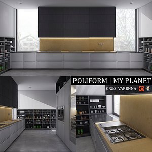 3d max kitchen varenna planet