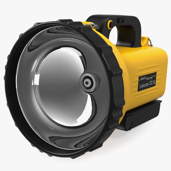 Portable High Power Rechargeable LED Searchlight 3D model