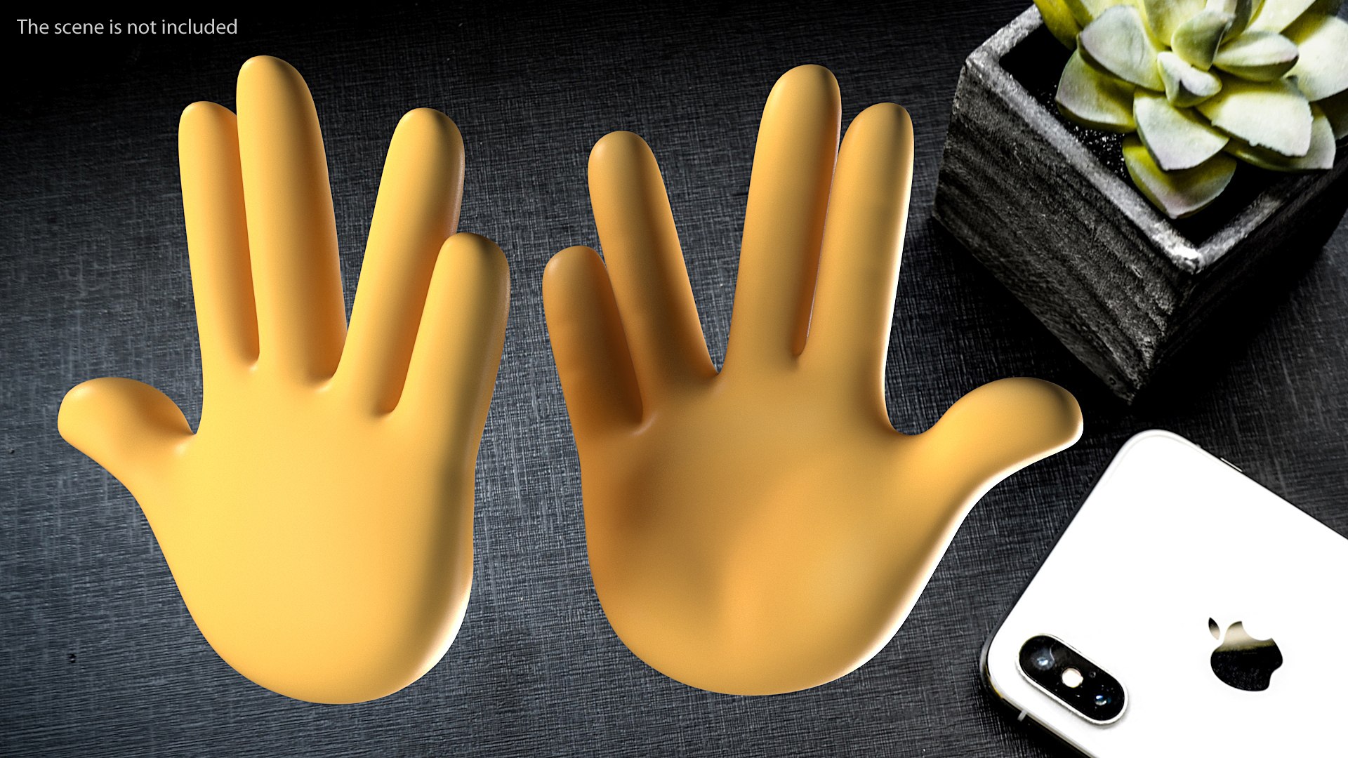 Vulcan Salute Emoji 3D model preview