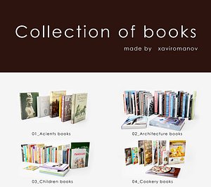 3d books model