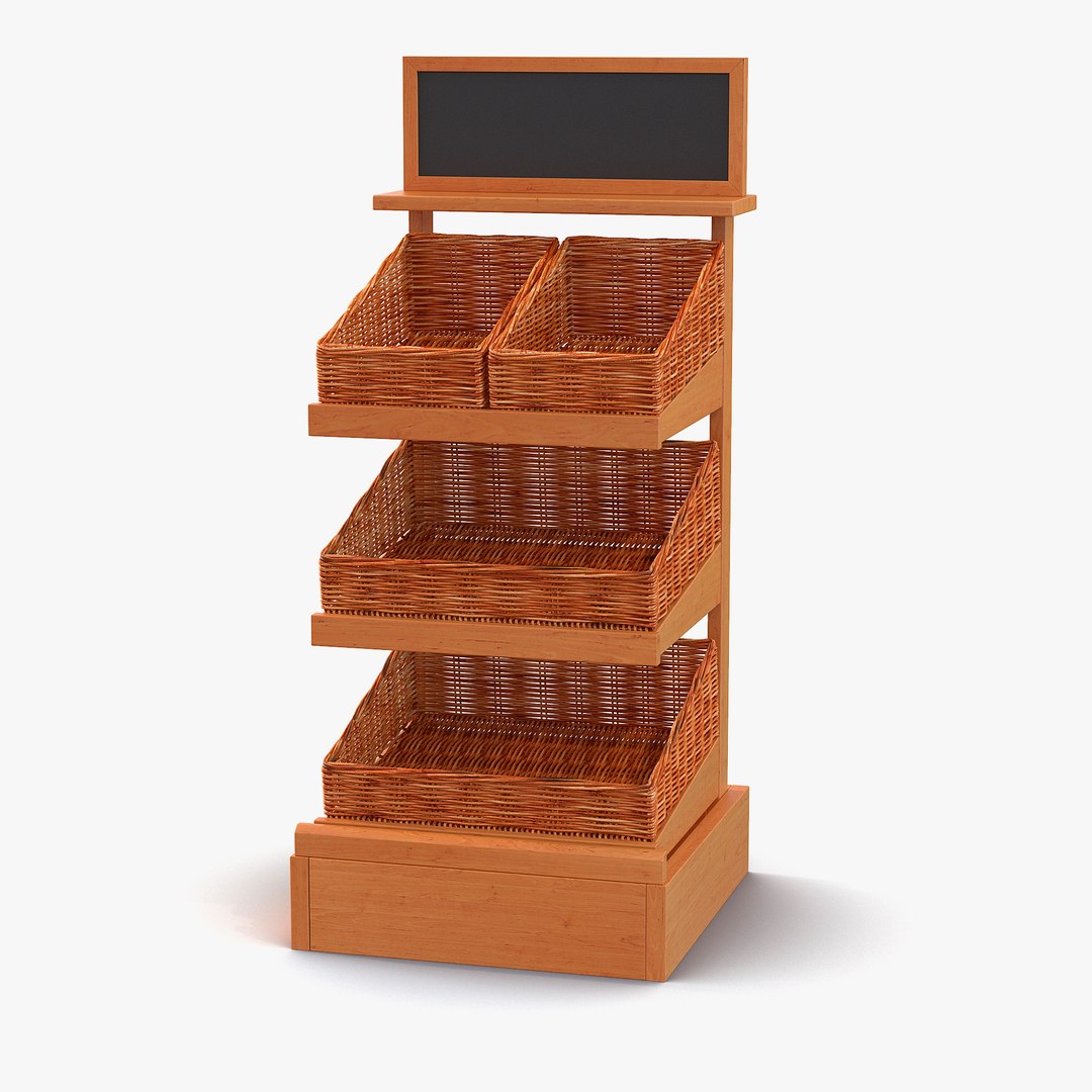 Bakery Display Shelves 2 3D model preview