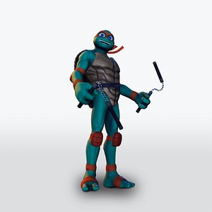 3D Michelangelo Ninja Turtle