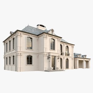 3D Chateau French Manor model