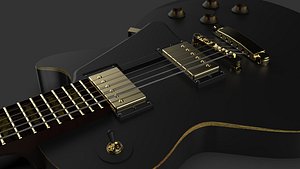 3D les paul guitar