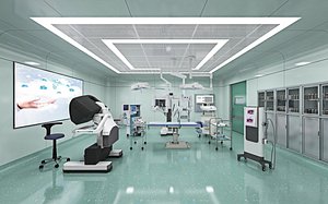 Medical Operating Room Modern Medical Hospital Room Surgical Operation Room 3D model